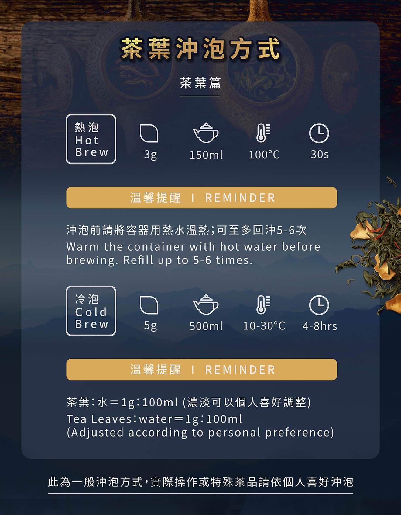 如何泡茶-茶葉篇 How to brew