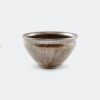 稀有茶碗 鐵釉櫻木灰束口茶碗