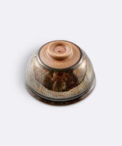 陶藝作家 - 林育生 金絲紫韻束口茶碗