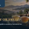 Two amber Taiwanese teas on a warm table for a honey and fruit aroma comparison