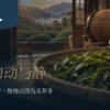 竹笳笠上经受控浪菁后静置的乌龙茶菁与制茶工艺场景