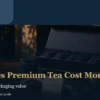 Premium tea price guide with a Taiwanese tea setting and refined packaging