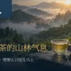 杉林溪雾林茶景与温暖茶席上的杉林溪茶特点标题