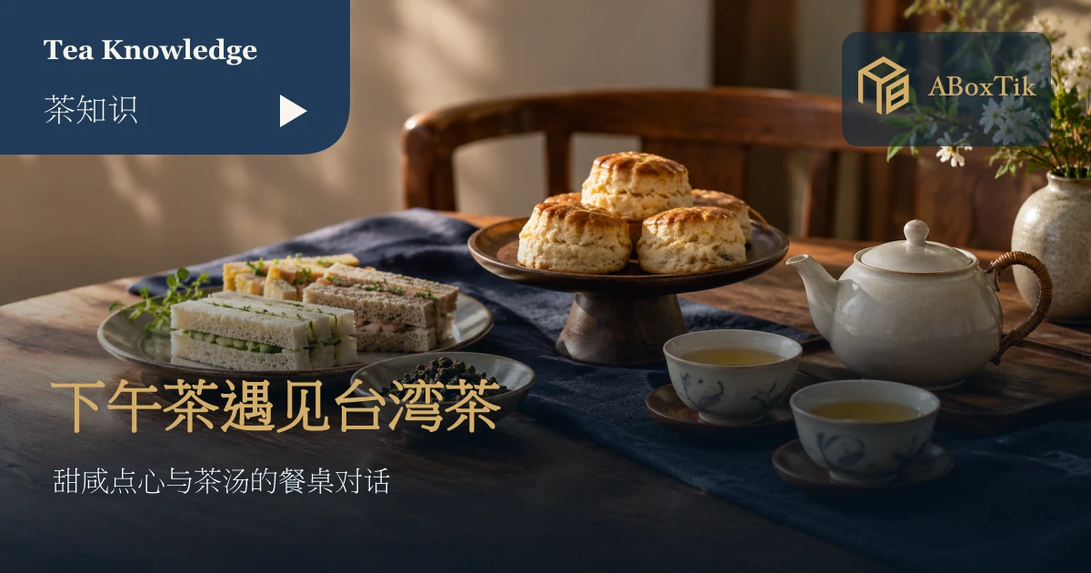 英式下午茶台湾茶：司康、三明治与台湾茶席