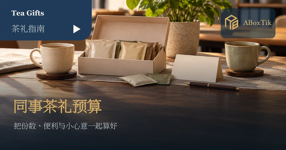 同事茶礼盒预算指南情境：分享茶包、马克杯与空白小卡