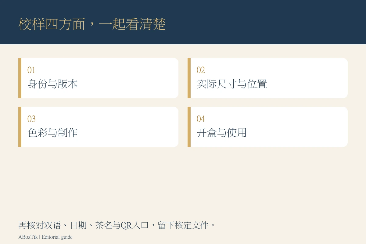 企业礼盒定制校样卡：身份版本、实际尺寸、色彩制作与开盒使用