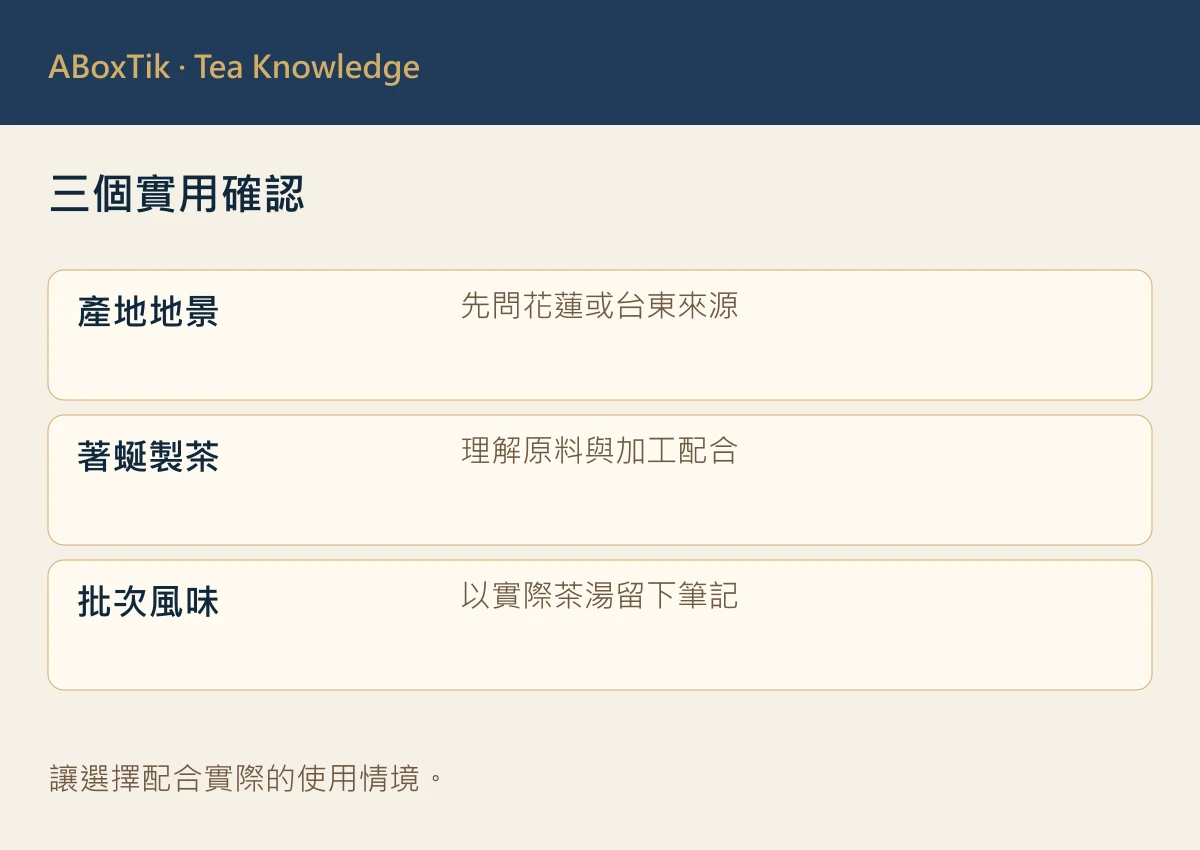 花東蜜香茶資訊表：花蓮台東來源、品種成茶與品飲筆記