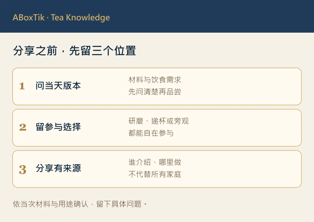 客家擂茶文化分享清单：询问版本、材料与自由参与