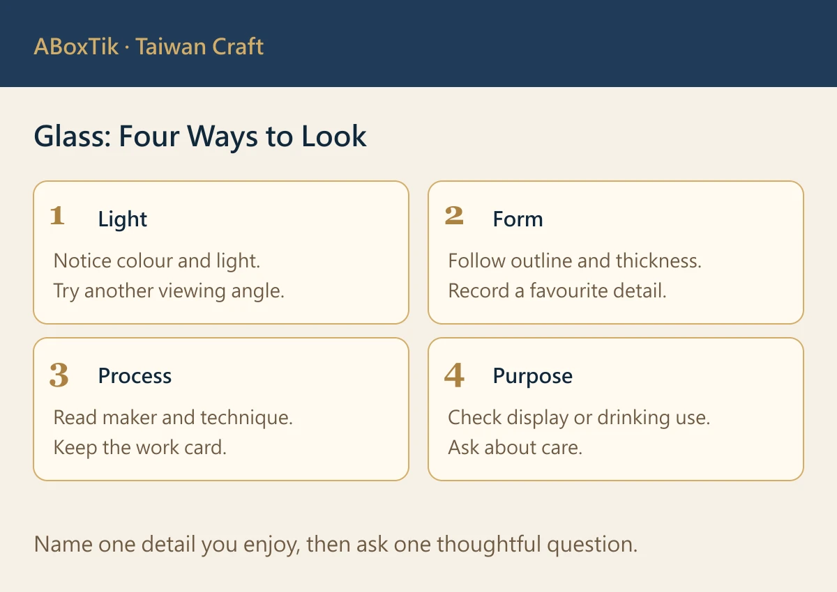 Four ways to appreciate glass: light, form, process and purpose