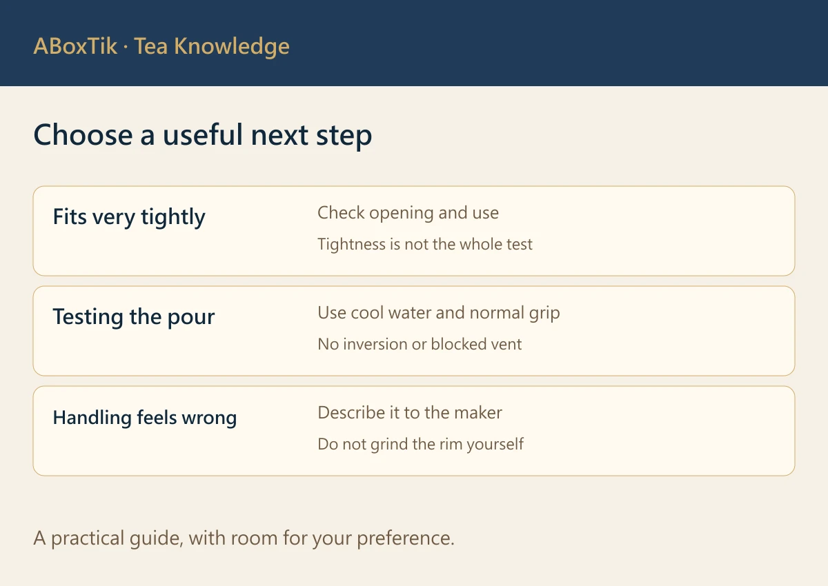 Choose a useful next step