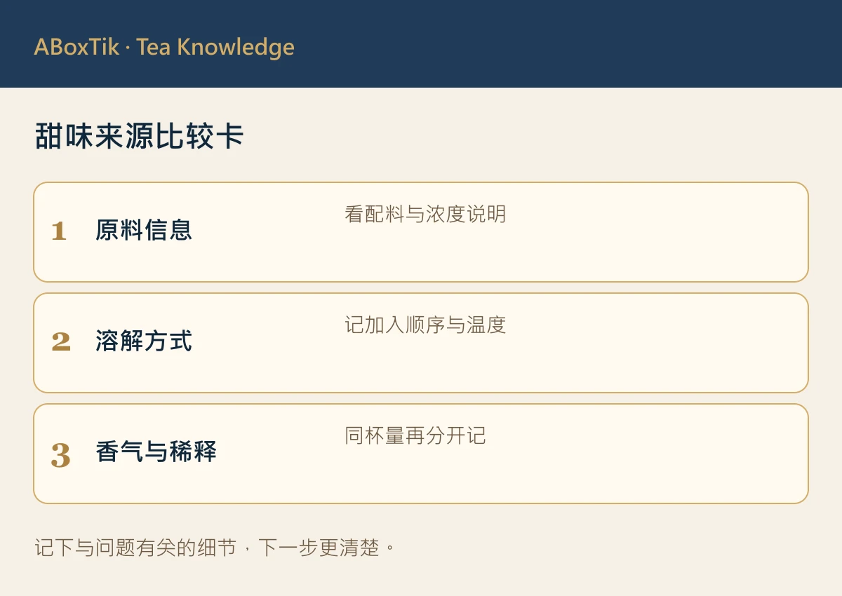 甜味来源比较卡