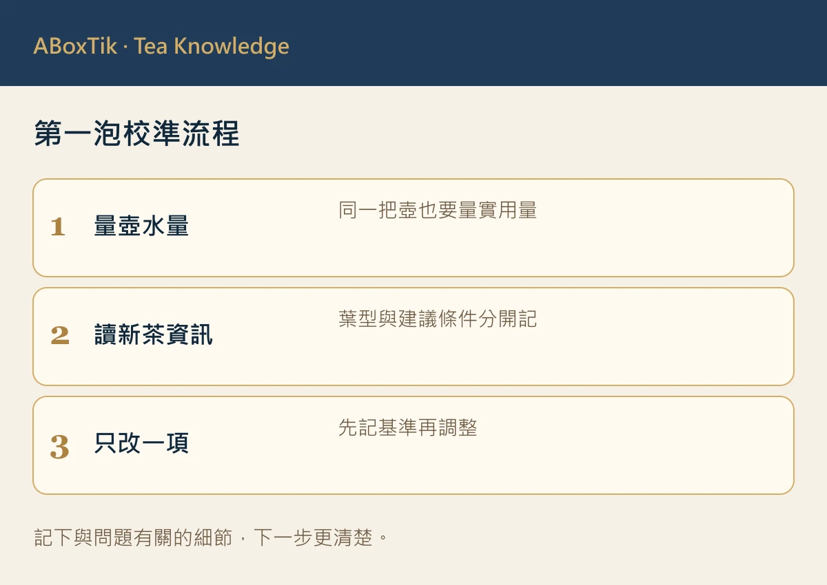 第一泡校準流程