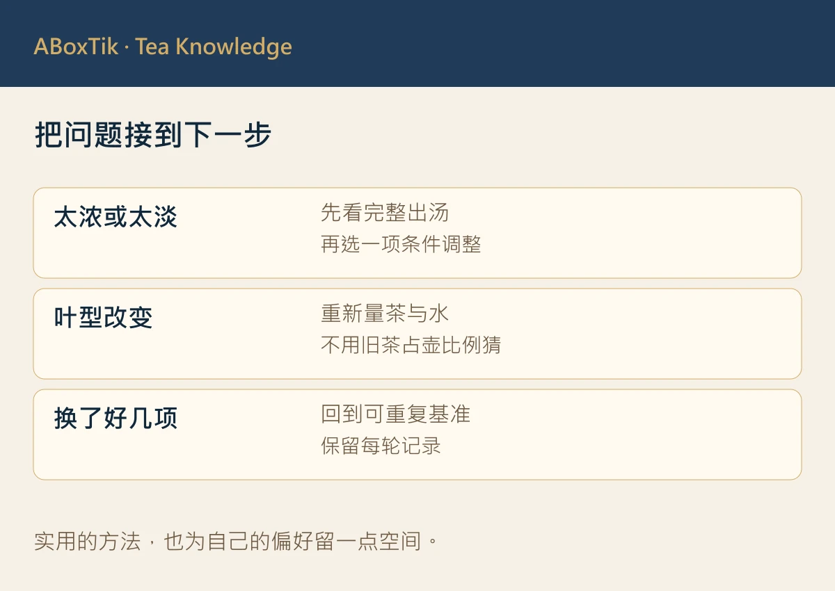 把问题接到下一步