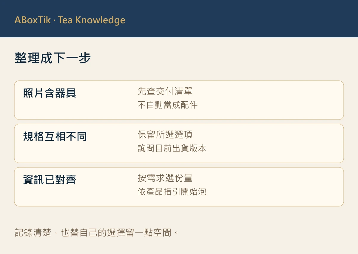 整理成下一步