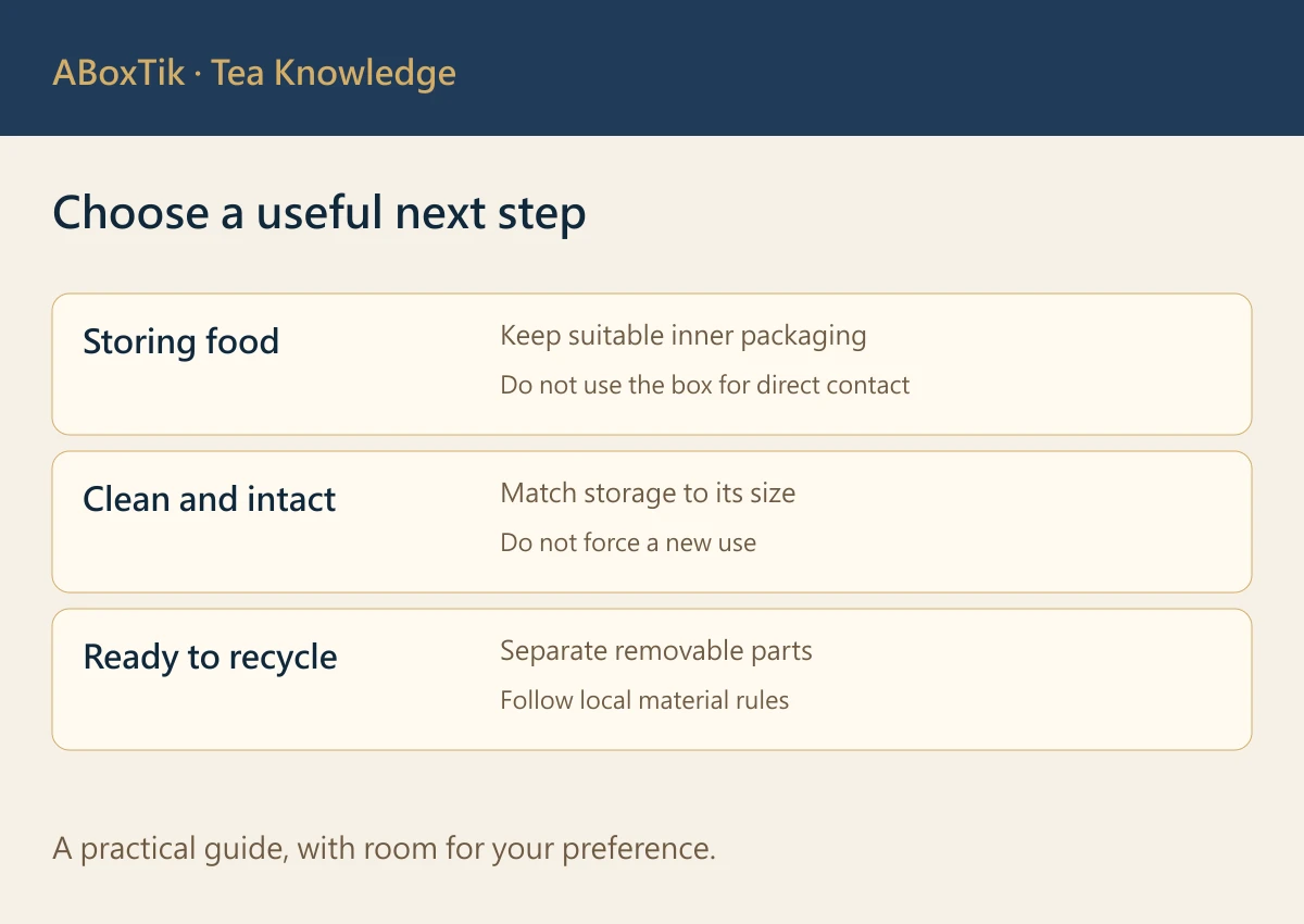 Choose a useful next step