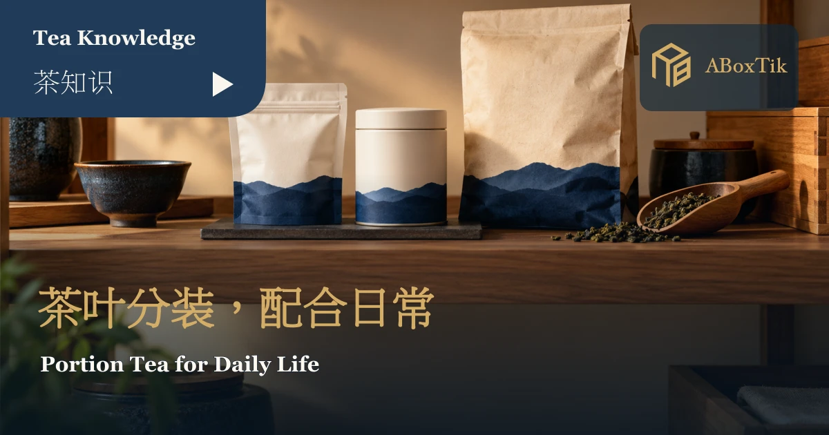 茶叶分装容器怎麽选?小袋小罐与使用频率指南 - ABoxTik 一盒精品 1 小型不透光茶袋、带盖茶罐与原包装