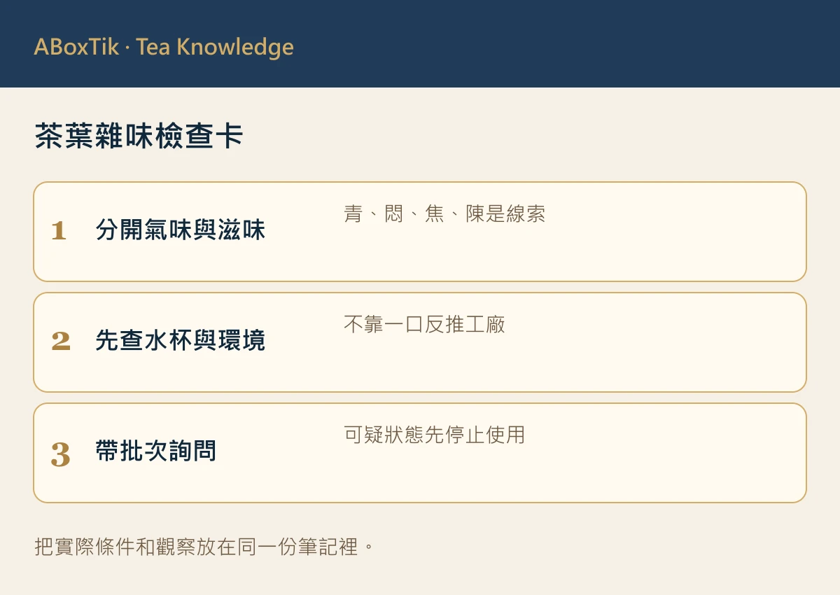茶葉雜味檢查卡