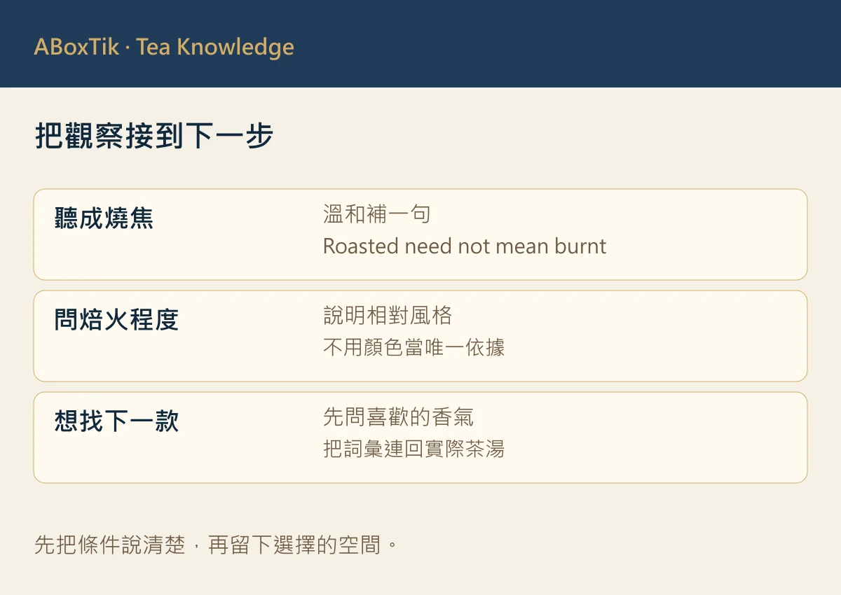把觀察接到下一步