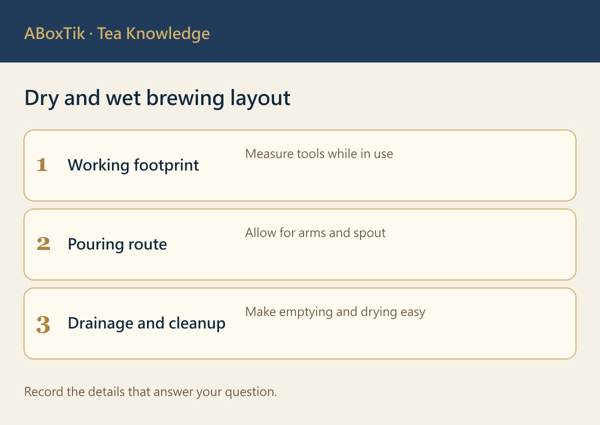 Dry and wet brewing layout