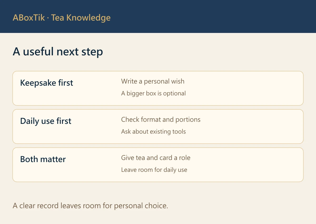 Retirement Tea Gifts: A Keepsake for Everyday Life - ABoxTik 一盒精品 3 A useful next step