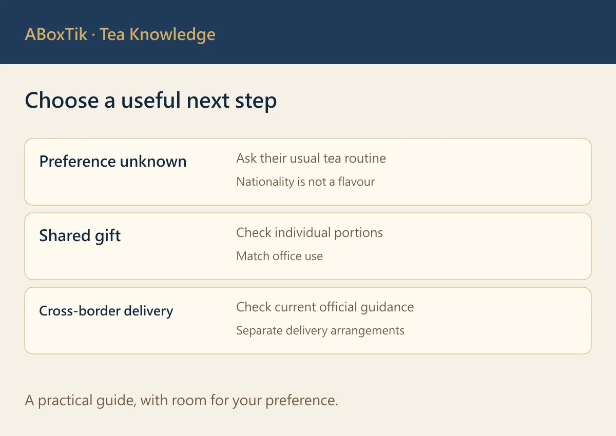 Choose a useful next step