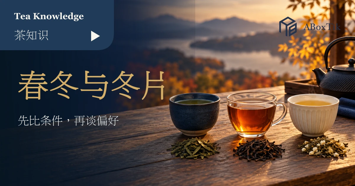 茶杯、乾茶与季节景观的采季比较情境