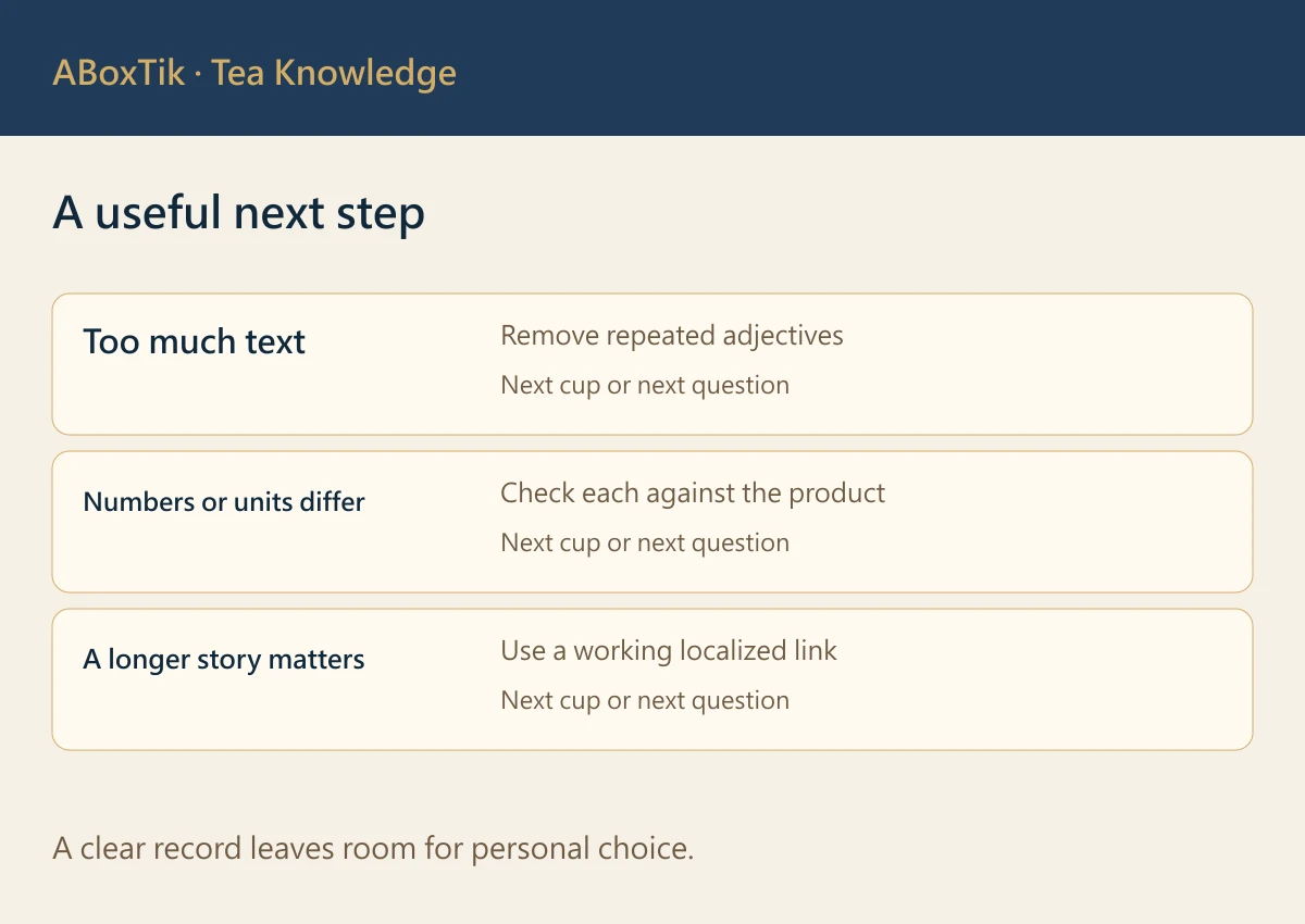 A useful next step