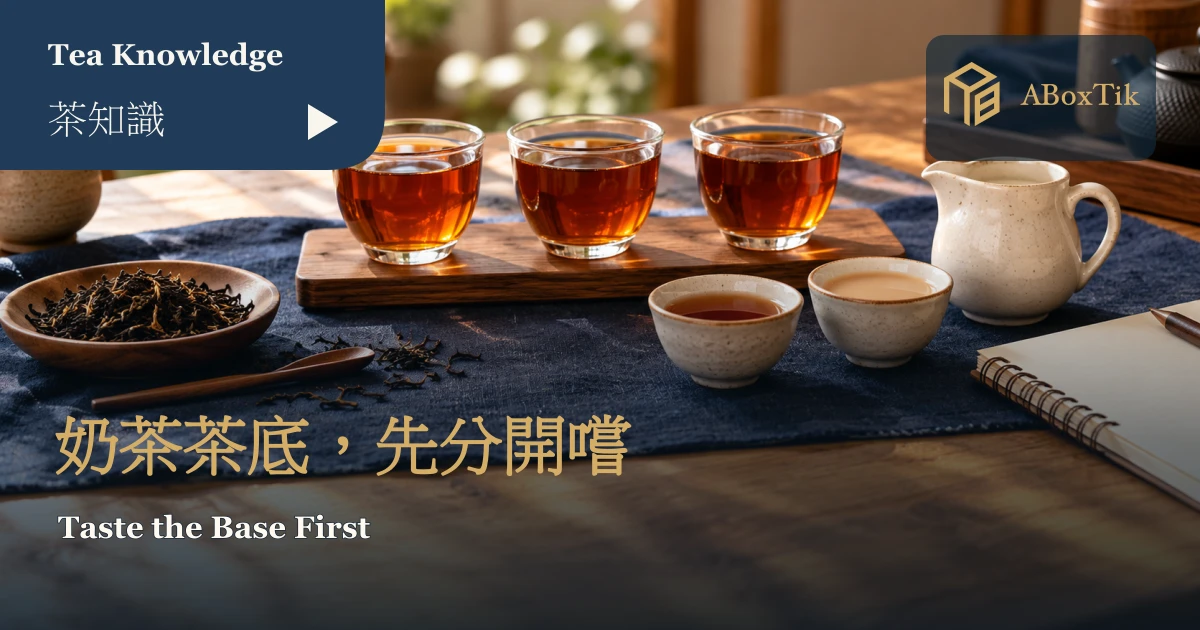紅茶、鮮奶壺與分開比較的小杯