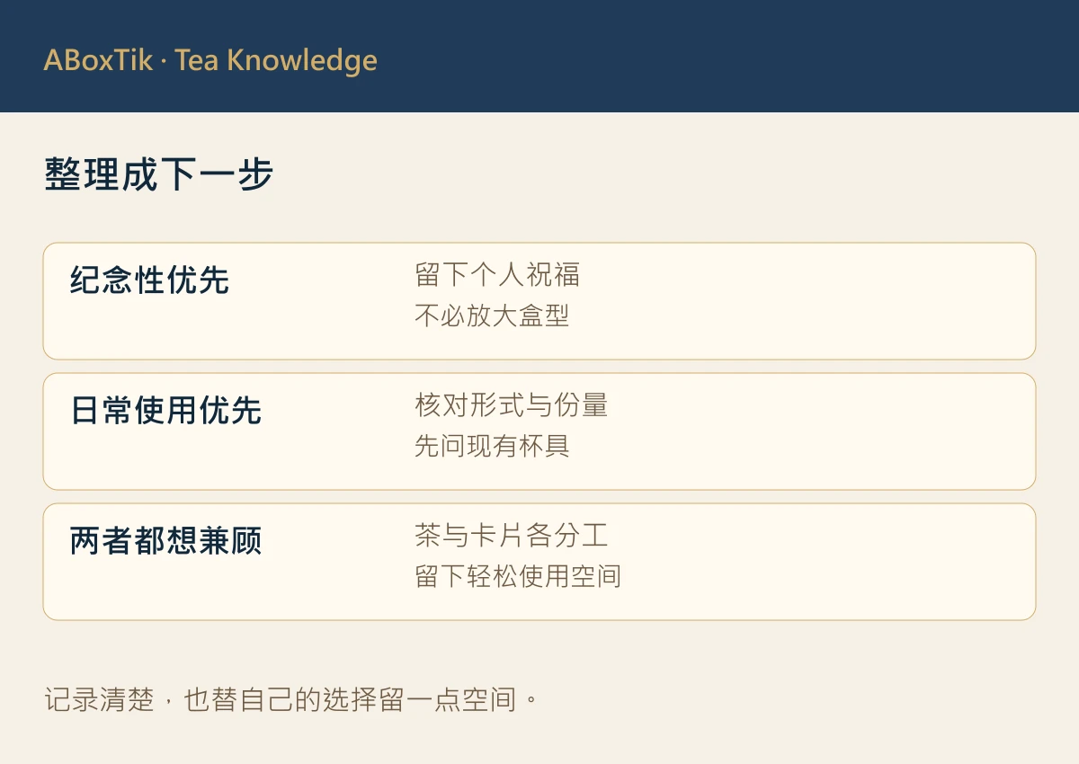 整理成下一步