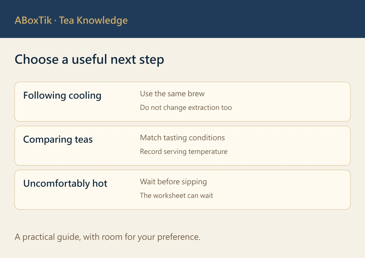 How to Compare Tea as It Cools - ABoxTik 一盒精品 3 Choose a useful next step