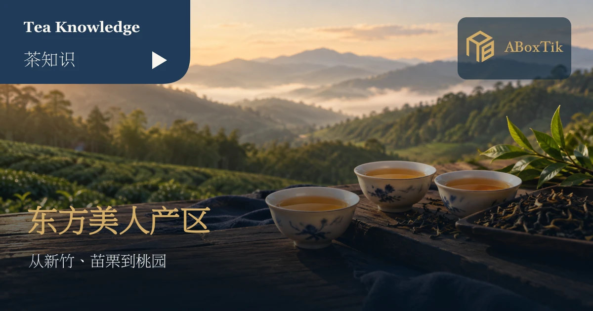 东方美人产区：三杯东方美人茶与山坡茶园