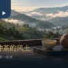 坪林包种茶的山谷茶园与条索茶样