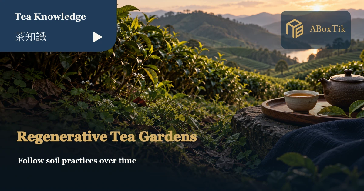 Ground vegetation between tea bushes with hills beyond