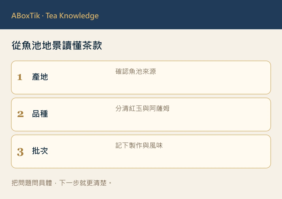 從魚池地景讀懂茶款: 產地, 品種, 批次