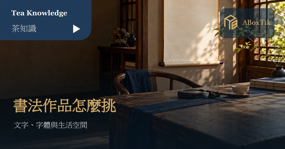 書桌上的毛筆、硯台與未題字的素色畫面