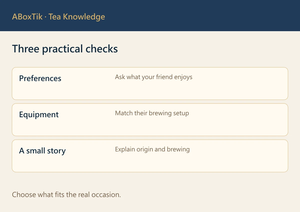 Taiwan tea gift handover checklist for portions, language and storage