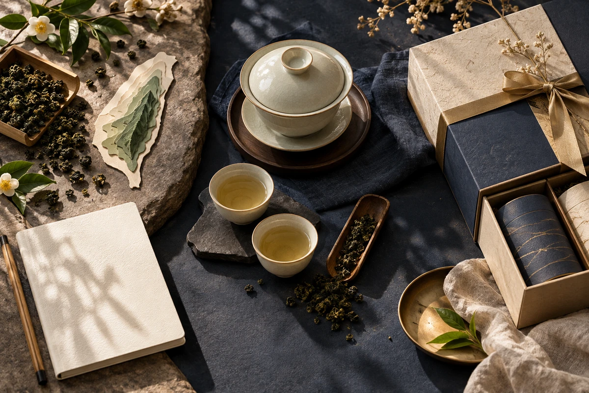 Taiwan International Tea Expo 2026: Dates, Tickets and Visitor Guide - ABoxTik 一盒精品 2 Tea leaves, handmade tea ware and gift packaging representing three visitor routes