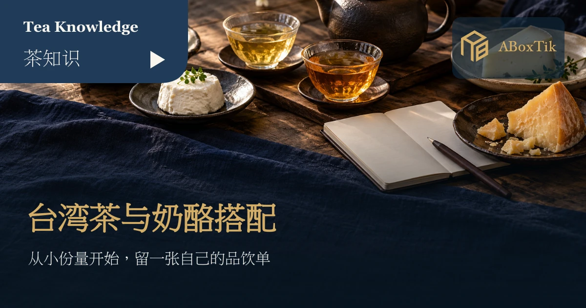 台湾茶奶酪搭配的小茶杯、三种奶酪与空白品饮笔记