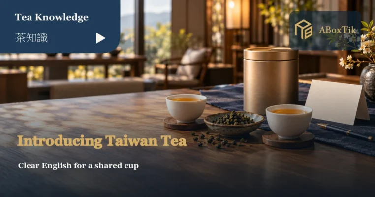 Conversation cards for introducing Taiwanese tea in English