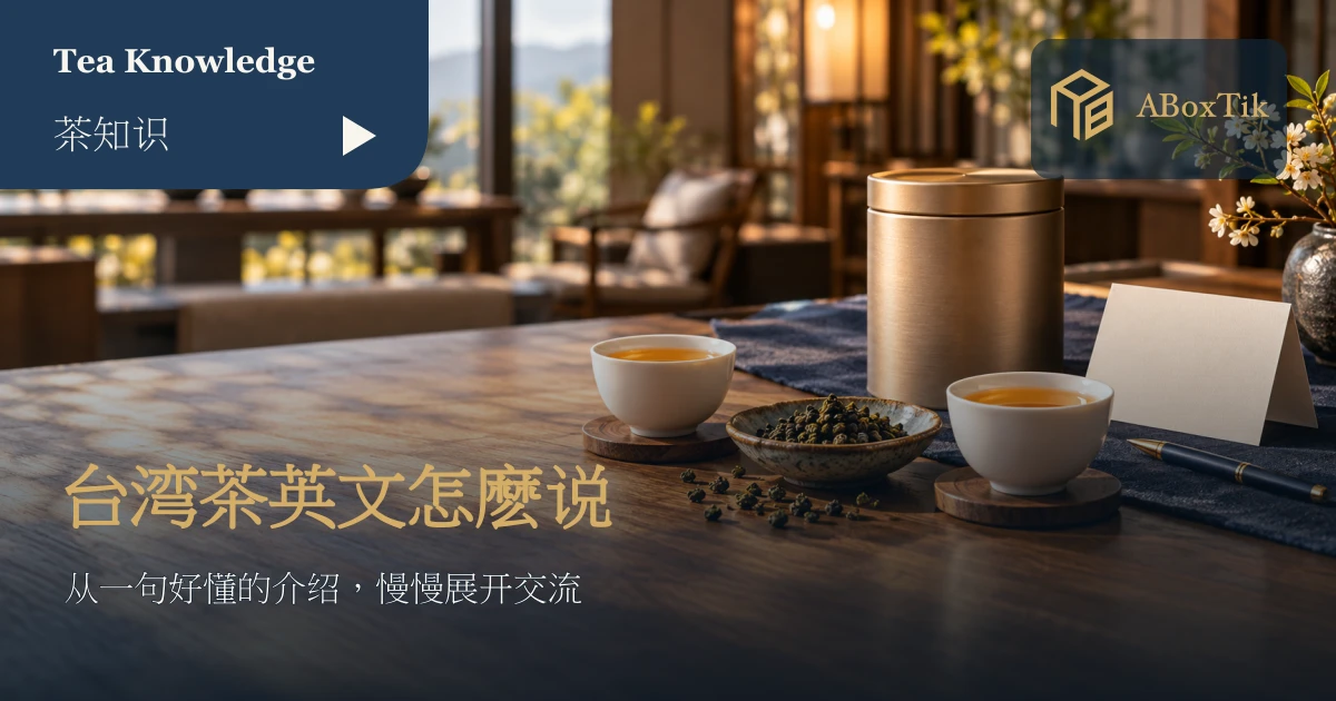 以英文介绍台湾茶的海外交流对话卡