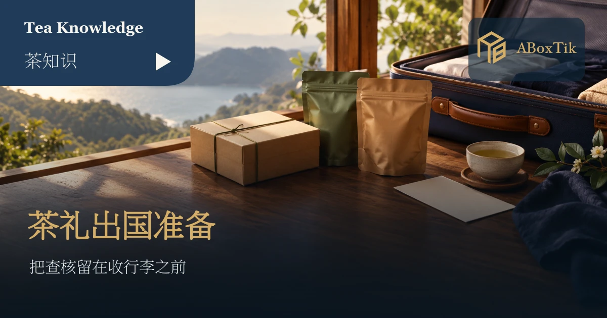 台湾茶带出国怎么准备?美澳日查核与茶礼清单 - ABoxTik 一盒精品 1 台湾茶带出国:密封茶袋、茶礼盒与旅行箱