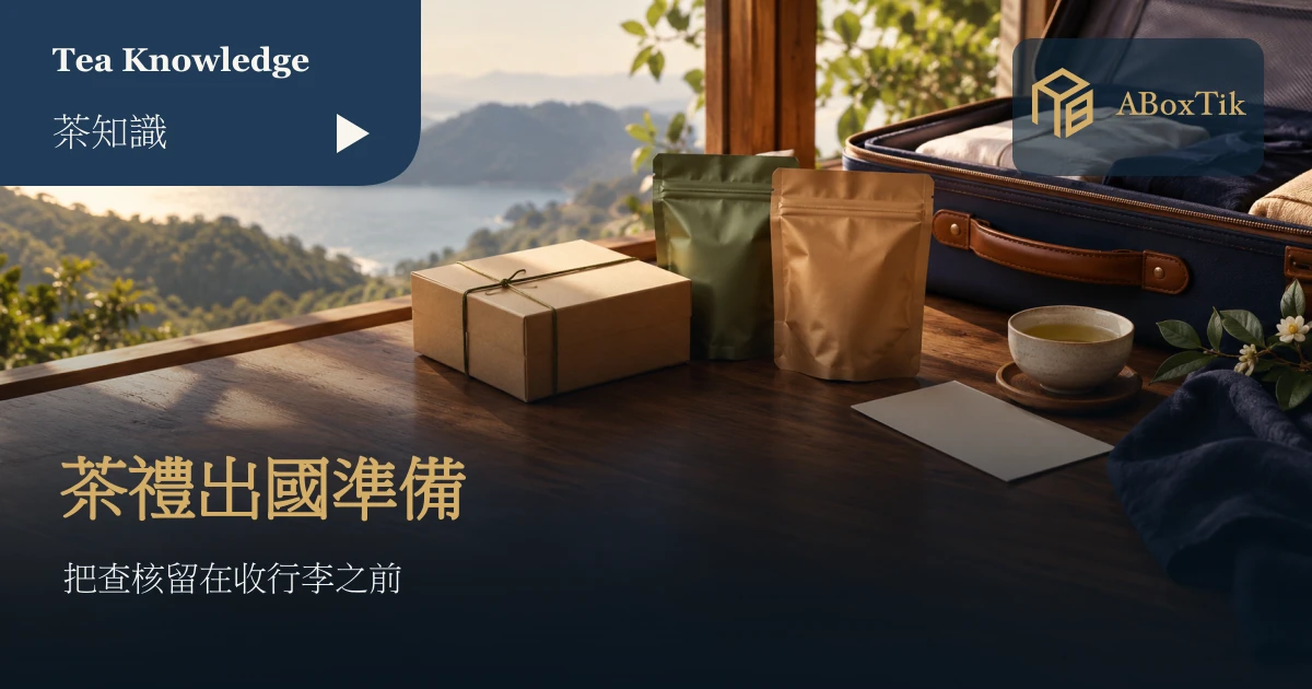 台灣茶帶出國怎麼準備?美澳日查核與茶禮清單 - ABoxTik 一盒精品 1 台灣茶帶出國:密封茶袋、茶禮盒與旅行箱