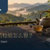 茶叶农药残留检测信息查阅情境：茶席、样品袋与笔记本