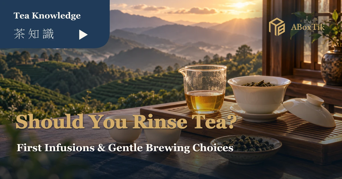 Warm window-side tea setting with a white gaiwan, glass pitcher and two cups
