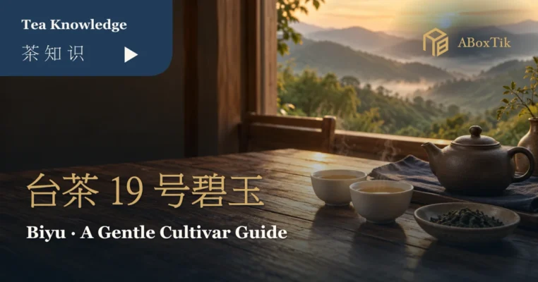 窗边暖色茶席、茶壶与白瓷杯的台茶19号碧玉文章首图