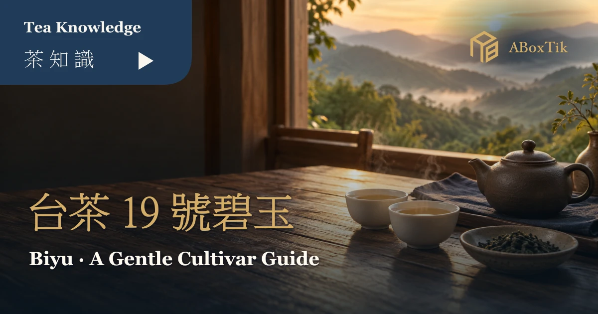 窗邊暖色茶席、茶壺與白瓷杯的台茶19號碧玉文章首圖