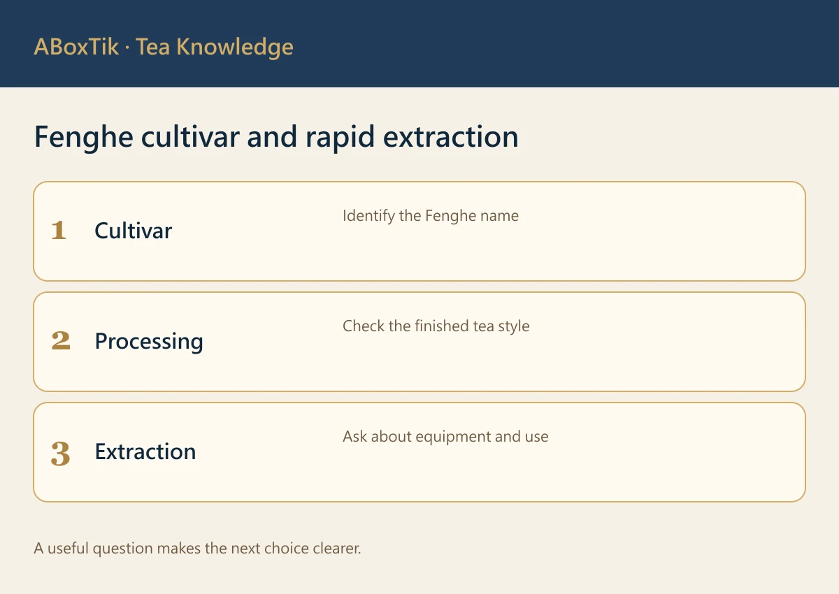 Fenghe cultivar and rapid extraction: Cultivar, Processing, Extraction