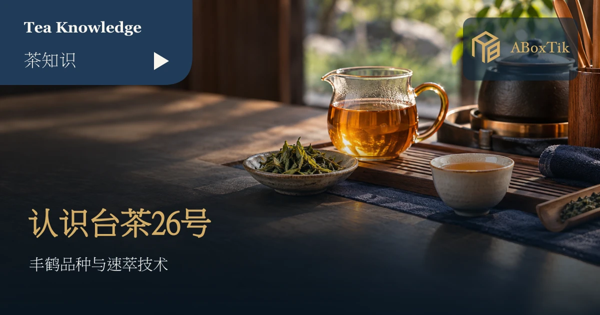 窗边的玻璃茶海、金黄茶汤与茶叶小碟